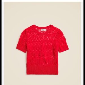 J. Crew Cashmere Pointelle Short Sleeve T-Shirt